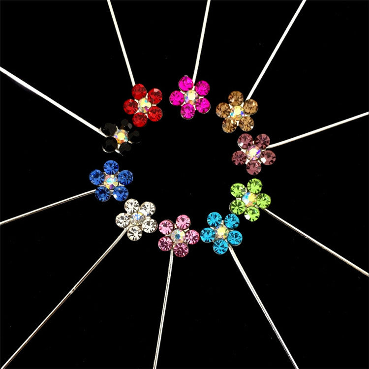 CRYSTAL DIAMANTE HIJAB PIN WHEEL (multi colour) 30 pins – NURAAH